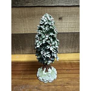 Dept 56 Holly Tree 7" Frosted Tree In Original Box #52630